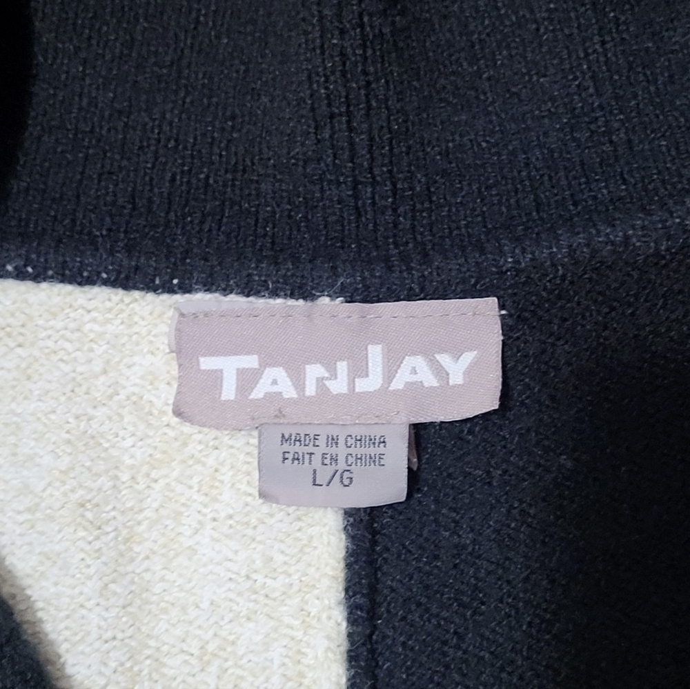 TanJay Vintage Dog Embroidered Knit Full Zip Cardigan Jacket Women’s Large C50 - Picture 7 of 10